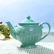 Load image into Gallery viewer, Turquoise Vintage Tea Pot