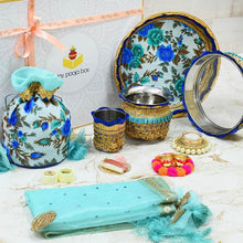 Load image into Gallery viewer, Blissful Blue Karwa Chauth Gift Box