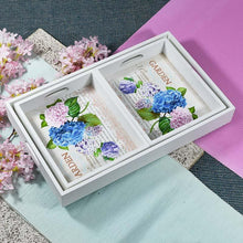 Load image into Gallery viewer, Floral Wooden Serving Tray Set Of 3