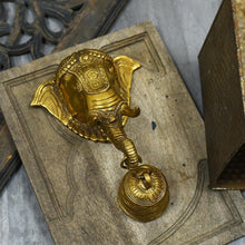 Load image into Gallery viewer, Antique Brass Wall Hanging Ganesha With Bell
