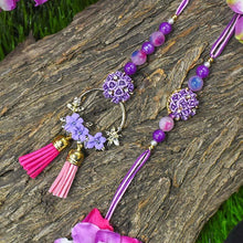 Load image into Gallery viewer, Floral Dahlia Bhaiya Bhabi Rakhi Set of 2