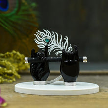 Load image into Gallery viewer, Black_&_Silver_Feather
