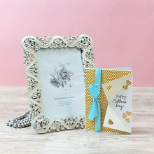 Load image into Gallery viewer, Classic Floral Silver Bordered Photo Frame