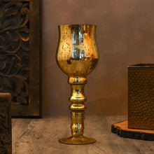 Load image into Gallery viewer, Honey Gold Flower Vase