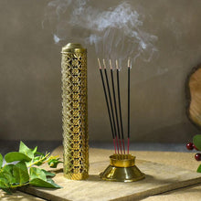 Load image into Gallery viewer, Stunning Floral Brass Agarbatti Stand