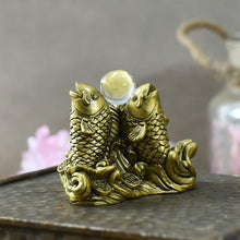 Load image into Gallery viewer, Feng Shui Three Carps/Fish with Crystal Ball for Good Luck