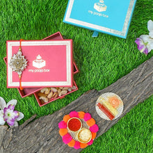 Load image into Gallery viewer, Zardosi Gota Patti Rakhi Box