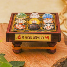 Load image into Gallery viewer, Splendid Nav Grah Chowki for Good Luck and Prosperity
