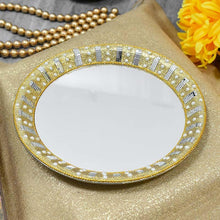 Load image into Gallery viewer, Glittering - Gold Reflective Pooja Thali