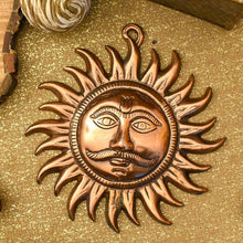 Load image into Gallery viewer, Sun God/Surya Metal Wall Hanging
