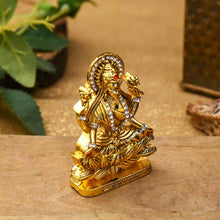Load image into Gallery viewer, Diamond Studded Laxmi Idol on Lotus for Puja Home Decor