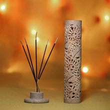 Load image into Gallery viewer, Handcrafted Multipurpose Marble Incense Holder with Exquisite Artwork