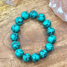 Load image into Gallery viewer, Turquoise/ Firoza Gemstone Protection 15 Bead Band/Bracelet