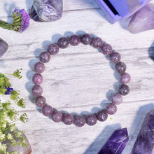 Load image into Gallery viewer, Lepidolite Crystal Healing Bracelet⎮Stress, Anxiety & Self-Esteem