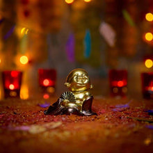 Load image into Gallery viewer, Baby Buddha Monk With a Fan