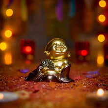 Load image into Gallery viewer, Baby Buddha Monk With a Fan