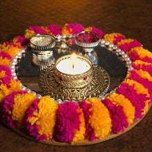 Load image into Gallery viewer, Pom-Pom Pooja Thali