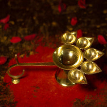 Load image into Gallery viewer, Panch Aarti Diya (Brass)