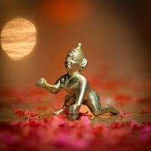 Load image into Gallery viewer, Beautiful Laddu Gopal Brass Idol
