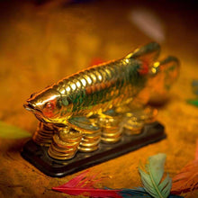 Load image into Gallery viewer, Feng Shui Golden Arowana Fish