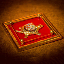 Load image into Gallery viewer, Framed Tortoise Shri Manokamana Siddhi Yantra
