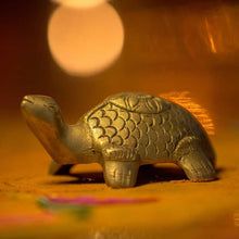 Load image into Gallery viewer, Feng Shui Brass Hammered Tortoise for Good Luck and Longevity