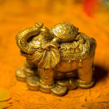 Load image into Gallery viewer, Feng Shui Elephant with Tortoise for Wealth and Success