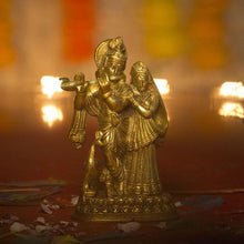 Load image into Gallery viewer, Brass Radha Kishan Idol