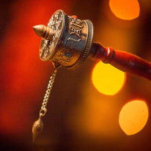 Load image into Gallery viewer, Decorative Handheld Tibetan Buddhist Prayer Wheel Showpiece