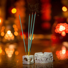 Load image into Gallery viewer, Marvellous Multipurpose Incense Stick Holder with Elephant Carving