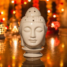 Load image into Gallery viewer, Calm Ceramic Buddha Head Aroma Diffuser