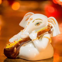 Load image into Gallery viewer, Beautiful Handcrafted Marble Ganesha Idol with Sitar