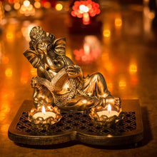 Load image into Gallery viewer, Dazzling Ganesha T-Light Holder Showpiece
