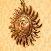 Load image into Gallery viewer, Sun God/Surya Metal Wall Hanging
