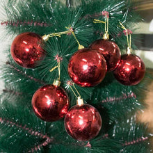 Load image into Gallery viewer, Red Shining Christmas Tree Hanging Balls Ornaments