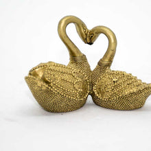Load image into Gallery viewer, Feng Shui Pair of Golden Swan for Good Fortune