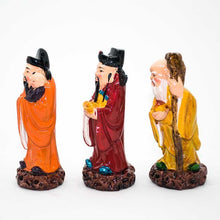 Load image into Gallery viewer, Colourful Feng Shui Fuk Luk Sau Clay Statue