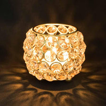 Load image into Gallery viewer, Crystal Embellished Diya With LED Light
