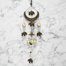 Load image into Gallery viewer, Feng Shui Elephant Metal Bells Wind Chime for Good Luck