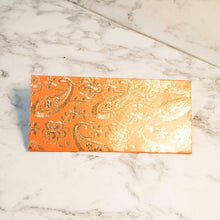 Load image into Gallery viewer, Pumpkin Orange Envelope with Paisley Floral Design (Pack of 5)