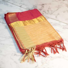Load image into Gallery viewer, Beautiful Banarasi Silk Pink Dupatta