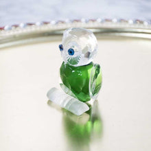 Load image into Gallery viewer, Green Crystal Owl Figurine Paperweight Table Centerpiece Home Décor