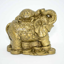 Load image into Gallery viewer, Feng Shui Elephant with Tortoise for Wealth and Success