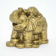 Load image into Gallery viewer, Feng Shui Elephant with Tortoise for Wealth and Success