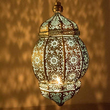 Load image into Gallery viewer, Antique Moroccan Hanging Lantern with Intricate Design