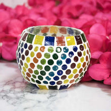 Load image into Gallery viewer, Gorgeous Handcrafted Colorful Mosaic T-light Holder