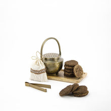 Load image into Gallery viewer, Antique Brass Fumer Set