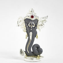 Load image into Gallery viewer, Matte Grey And Silver Ganesha Head