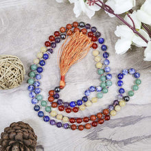 Load image into Gallery viewer, 7 Chakra Crystal Healing Mala