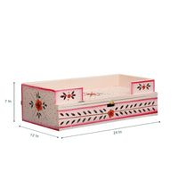 Load image into Gallery viewer, Pink Wooden Pooja Mandir Shelf/Chowki